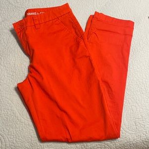 Gap red broken in straight pants size 6
